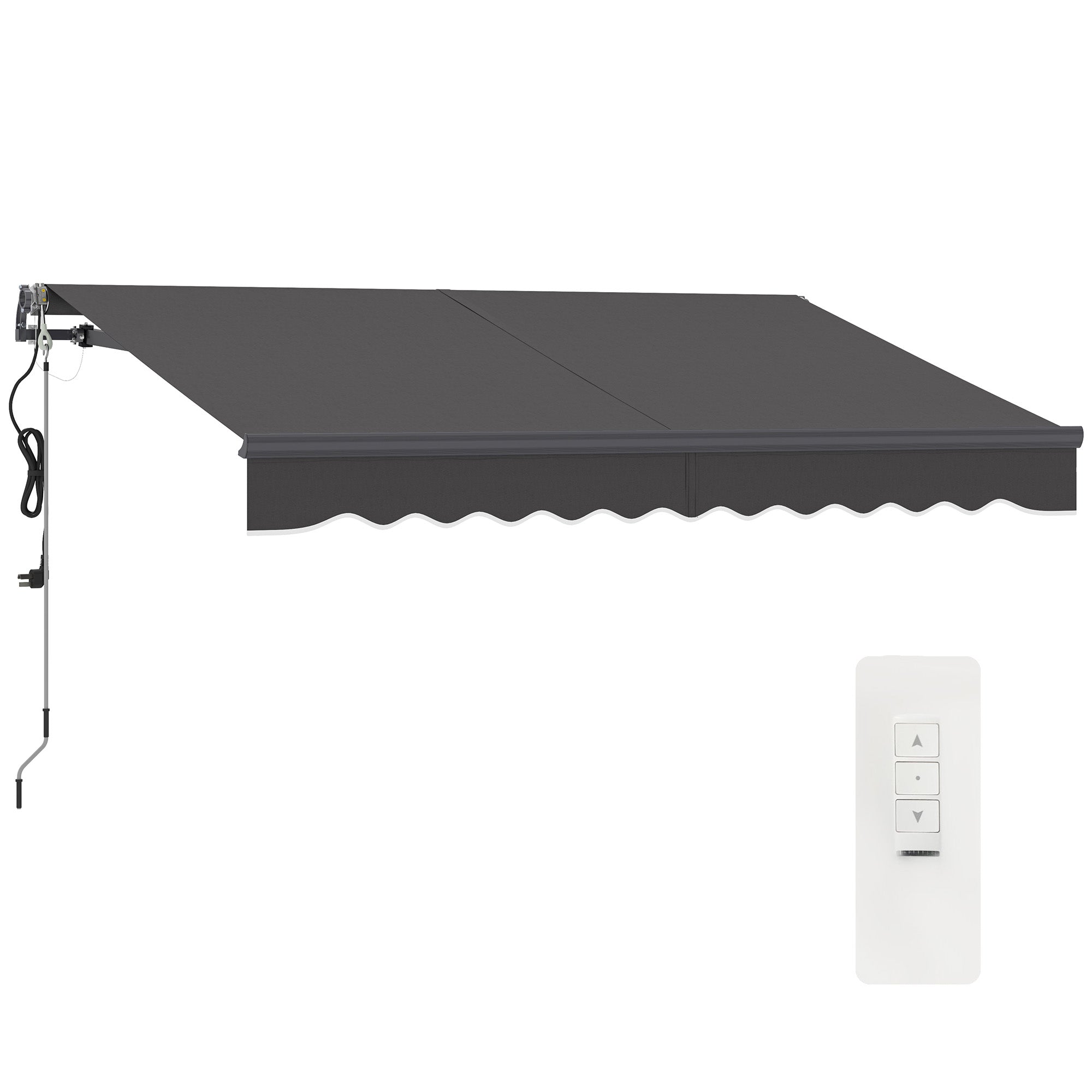 Toldo Retrátil Elétrico 296x250 cm - Cinza Escuro