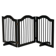 Barreira de Segurança Dobrável para Cães Pequenos 154,5x29,5x61 cm Preto
