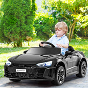 Carro Elétrico para Crianças Audi RS E-tron GT Licenciado com Controlo Remoto Luzes LED 104 x 58 x 41 cm - Preto