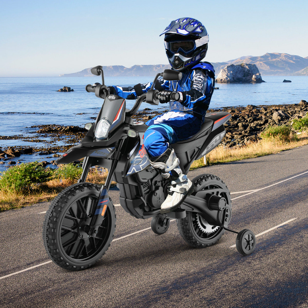 Motocicleta Eléctrica Infantil – 12V – Azul