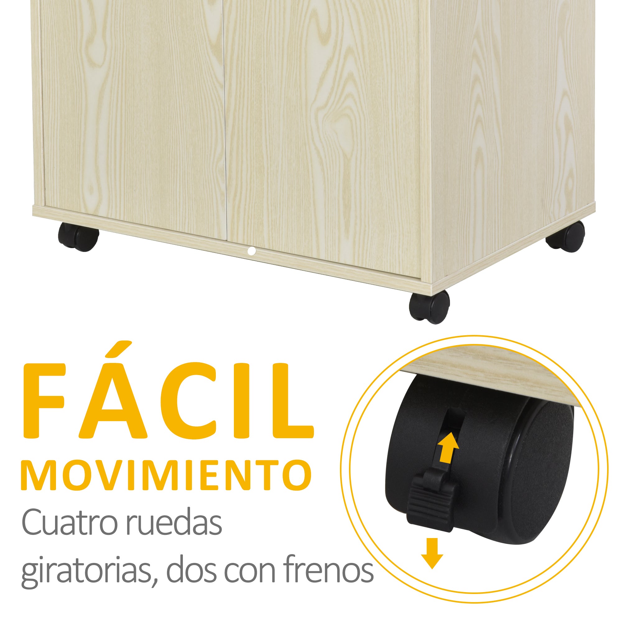 Armário Auxiliar para Microondas 60,4x40,3x97 cm Cor de Carvalho