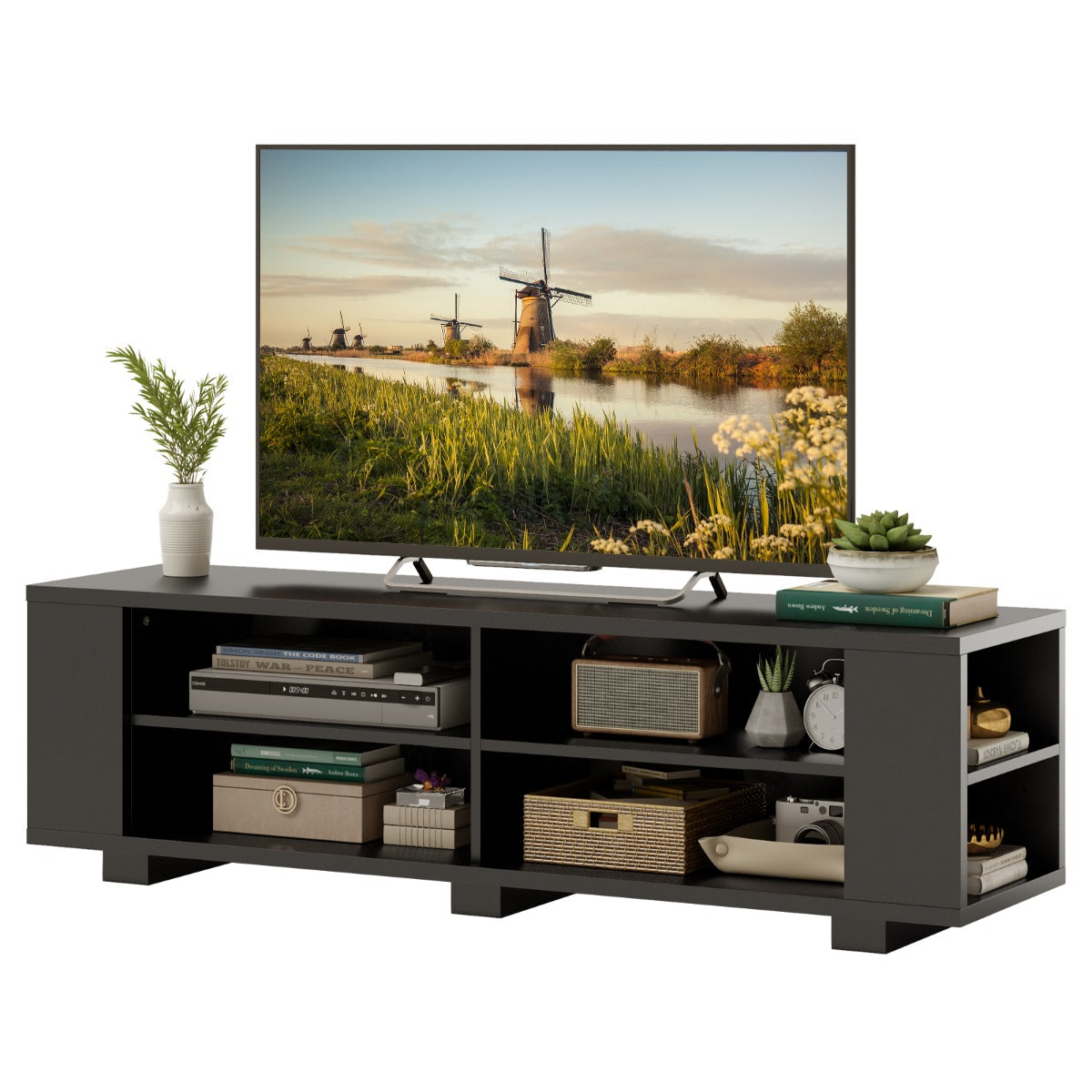 Móvel para TV – 150 x 39 x 45 cm – Preto – MDF