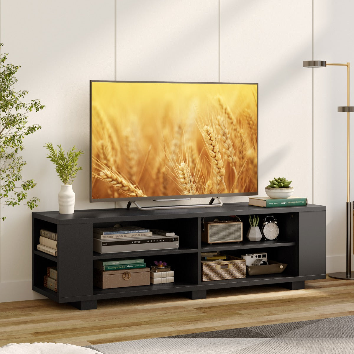 Móvel para TV – 150 x 39 x 45 cm – Preto – MDF
