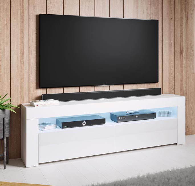 Móvel de TV Alai em Branco (140x50,5cm)