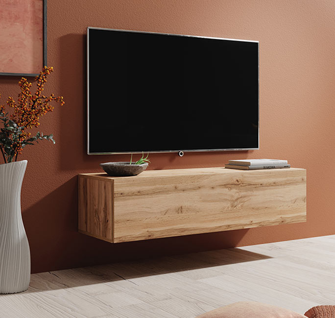 Móvel de TV modelo Baza 120x30 em carvalho