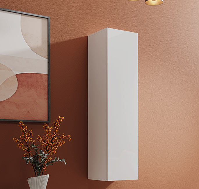 Armário suspenso modelo Baza 30x120 em branco