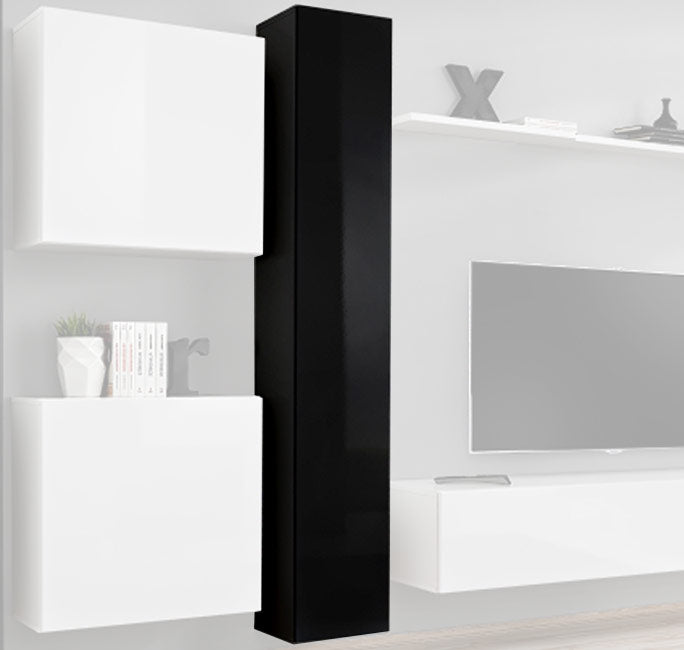 Armário Suspenso Modelo Baza 30x180 em Preto