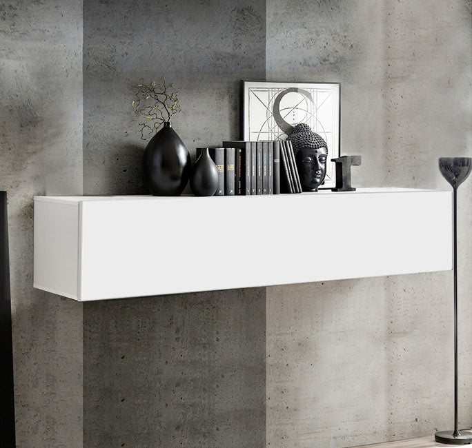 Armário pendurado modelo Kaira H-160 (160x30cm) em branco