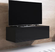 Móvel de TV Leiko H1 (100x30cm) preto - Design Moderno