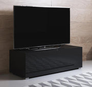 Móvel TV Leiko H1 (100x32cm) preto com pés padrão
