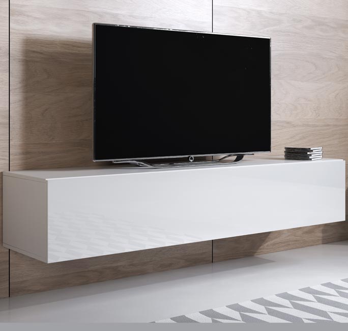 Móvel de TV Leiko H2 (160x30cm) em branco