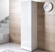 Armário Leiko V4 (40x167cm) Branco com Pernas Padrão