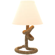 Candeeiro de Mesa Ø28x45,5 cm Marrom e Bege