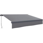 Toldo Retrátil Manual 295x200 cm Cinzento - Proteção UV