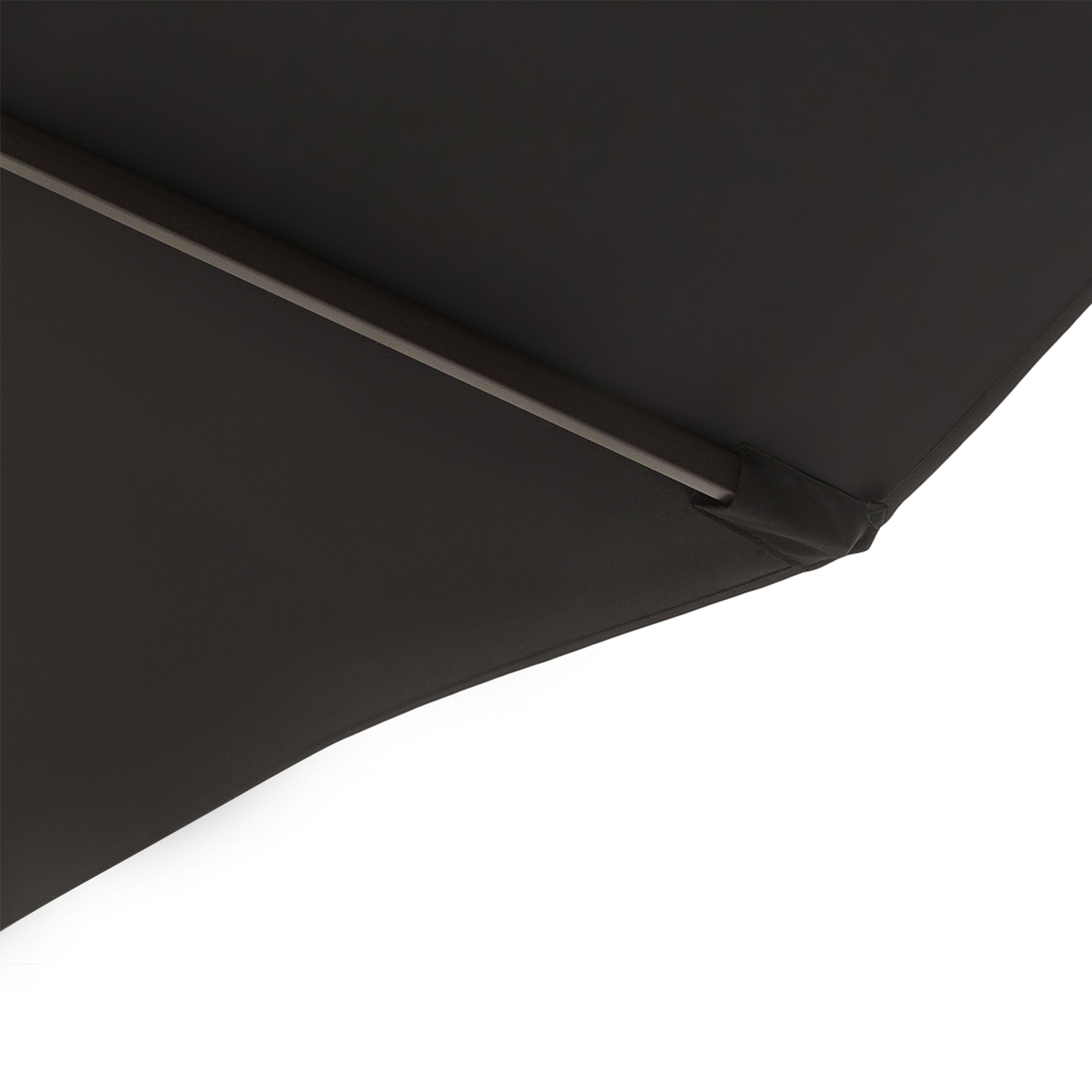 Chapéu de Sol Duplo - 455x265x238 cm - Preto - Poliéster e Aço