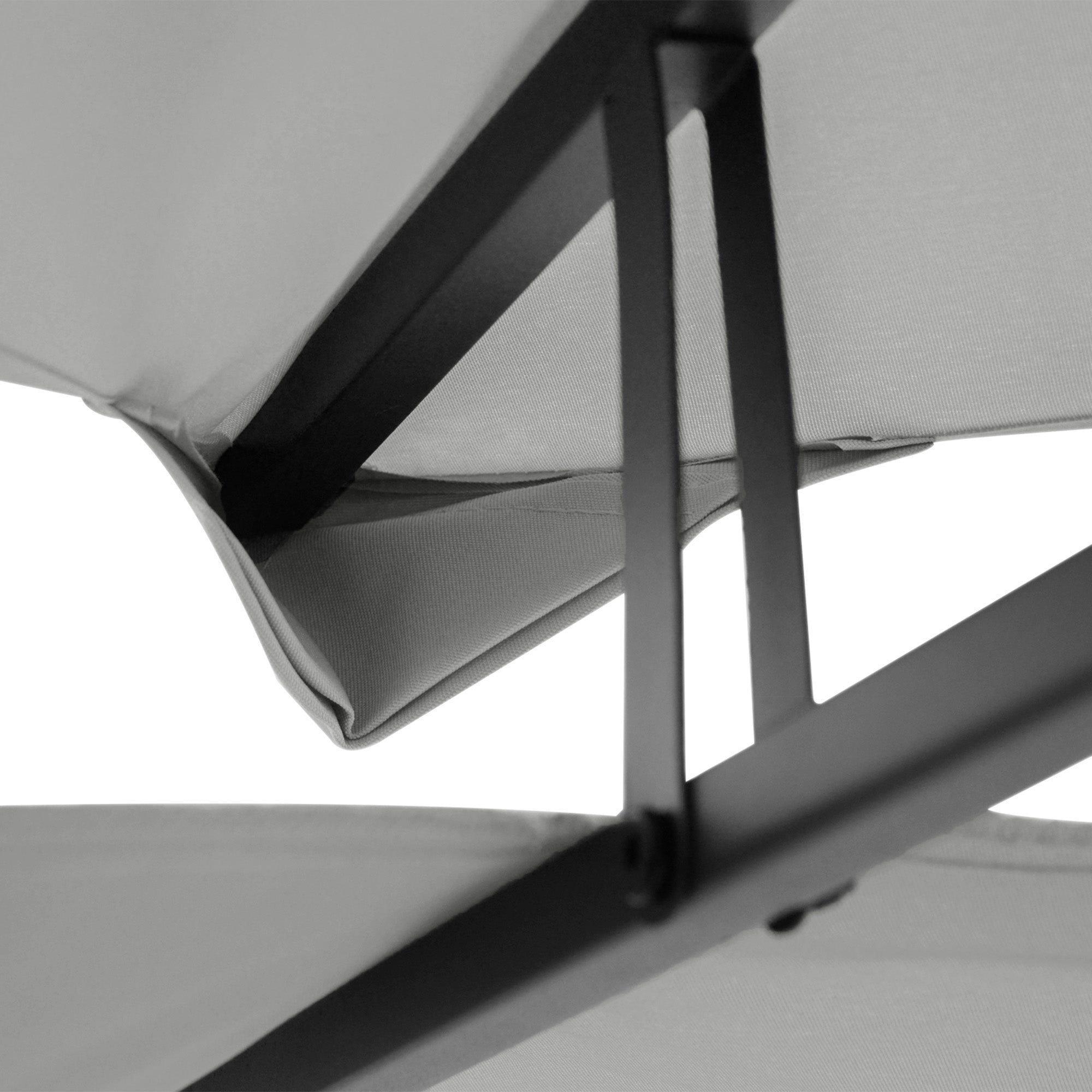 Toldo de Substituição 400x300 cm Cinza Claro para Pérgola de Jardim