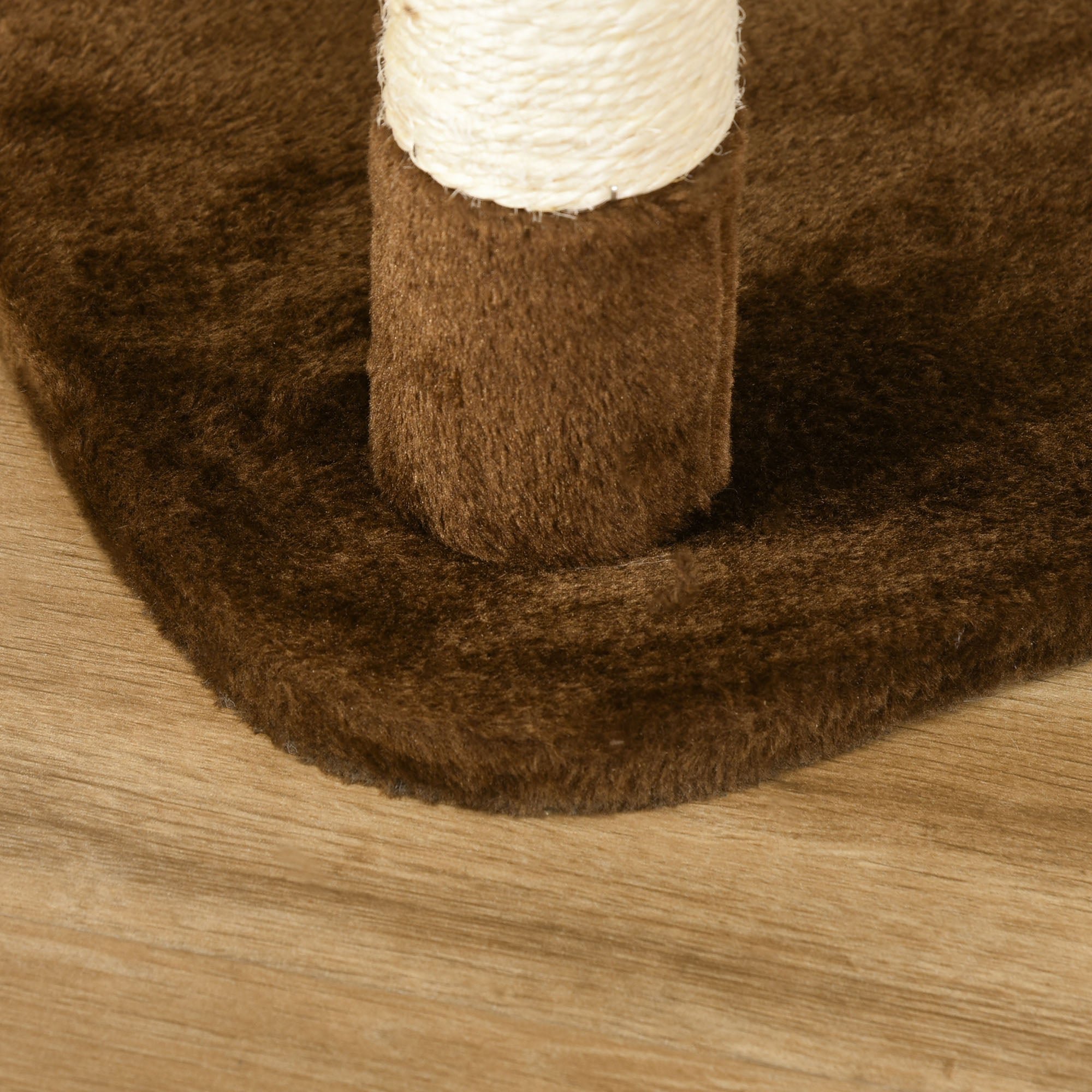 Arranhador para Gatos Grande Creme e Café 65x50x153cm