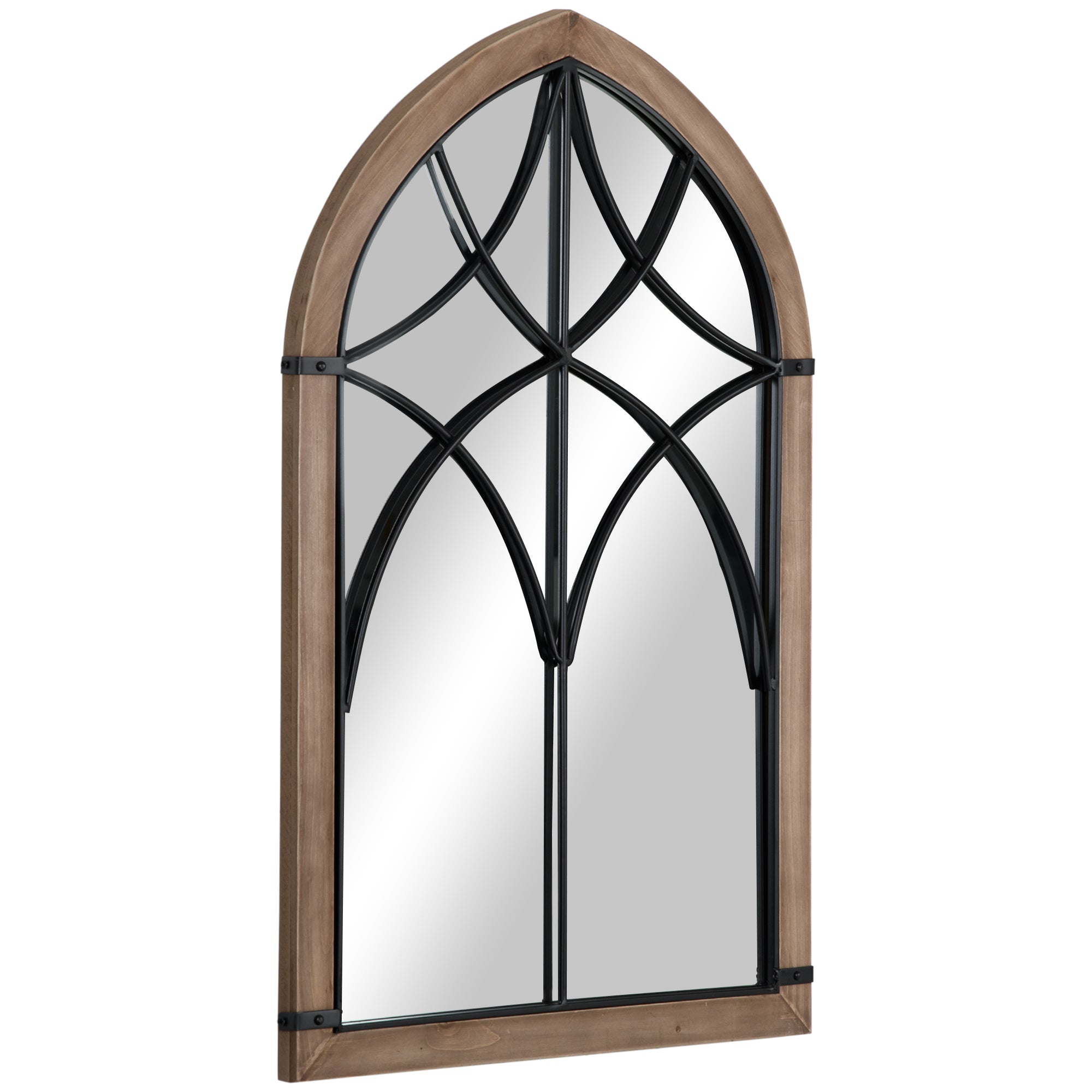Espelho de Parede Decorativo 93x60cm Marrom