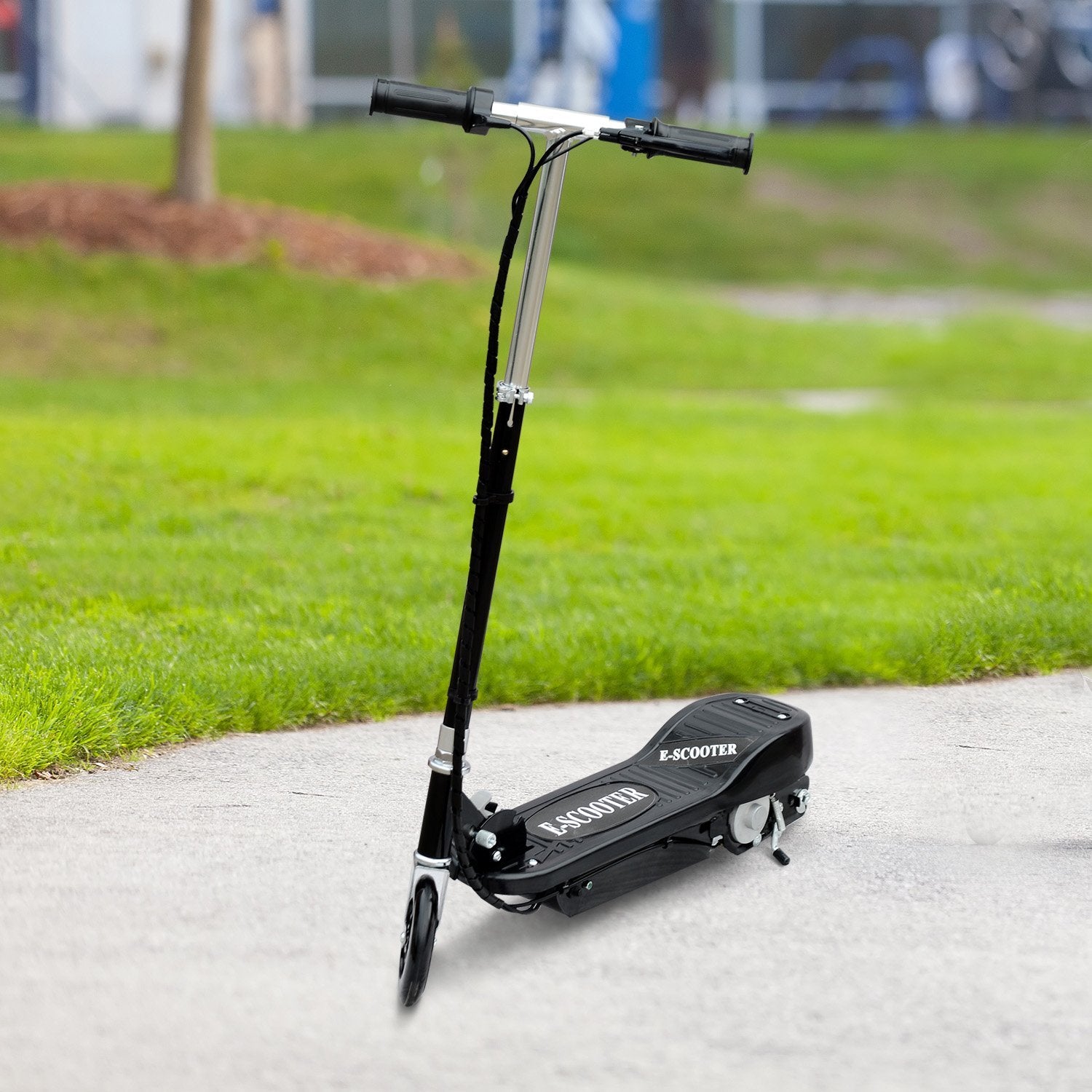 Trotinete Elétrica Dobrável para Crianças e Adolescentes - Preto 78x37x95 cm