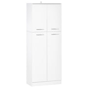 Armário Alto de 2 Portas Multifuncional 59x31x155cm - Branco