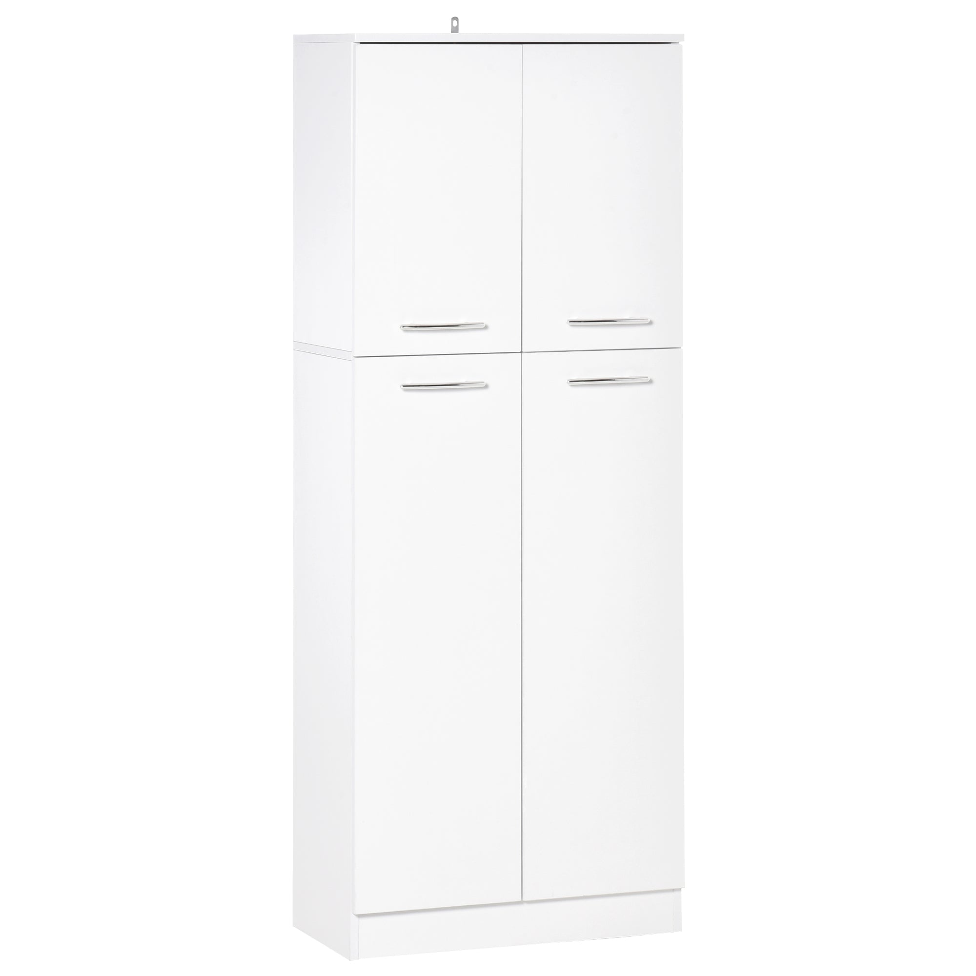 Armário Alto de 2 Portas Multifuncional 59x31x155cm - Branco