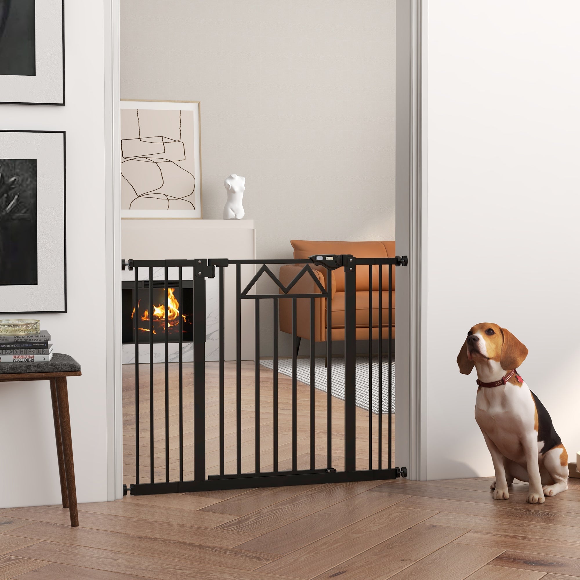 Barreira de Segurança Extensível 74-100x76 cm - Cor Preto
