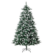 Árvore de Natal 210 cm Verde Realista com Efeito de Neve