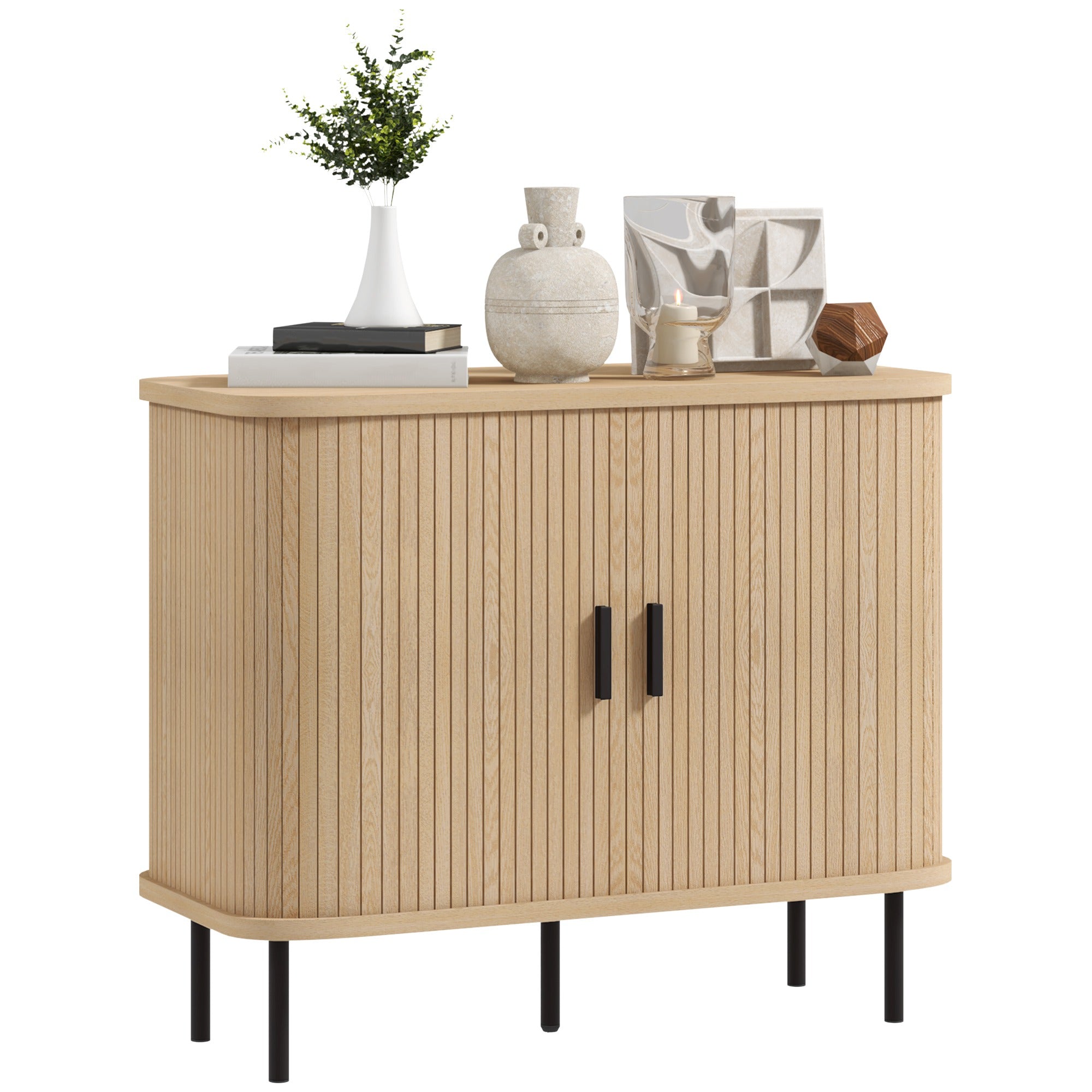 Aparador Vintage com 90x40x75 cm em Cor de Madeira Natural