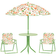 Conjunto Mesa e Cadeiras Infantil Verde Ø49,5x50cm
