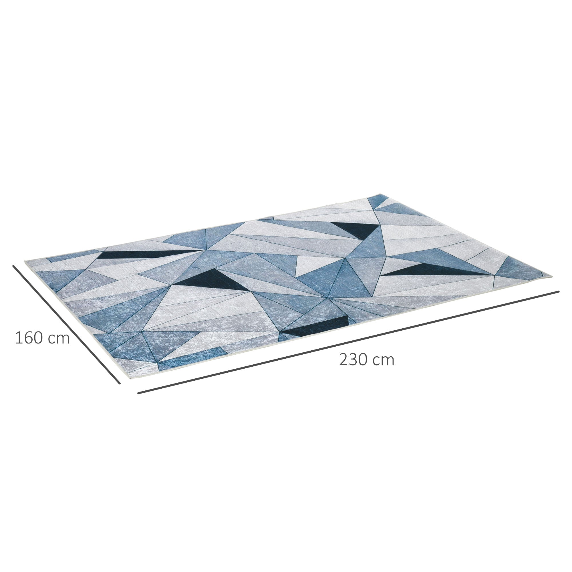 Tapete Geométrico Multicor 230x160cm para Sala de Estar