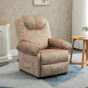 Poltrona Relax Reclinável Bege 88x91x108 cm
