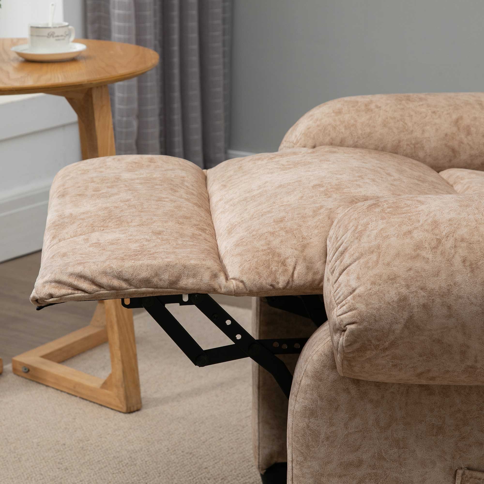 Poltrona Relax Reclinável Bege 88x91x108 cm