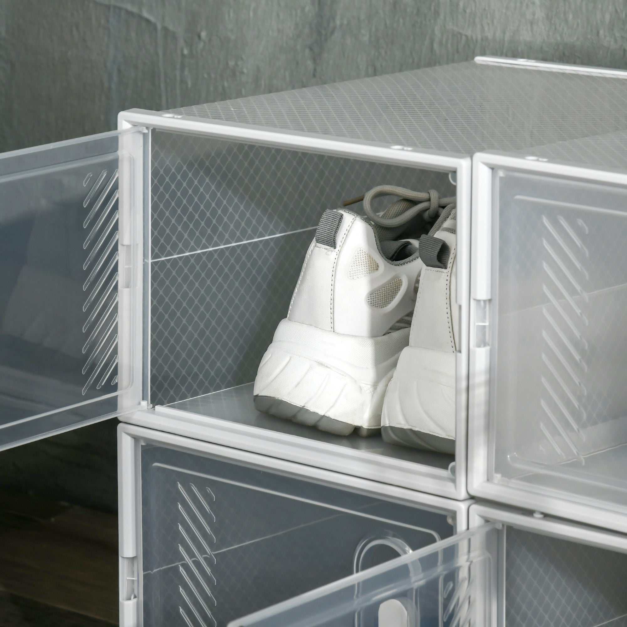 Sapateira Modular – 25x35x19cm – Transparente – Plástico PP