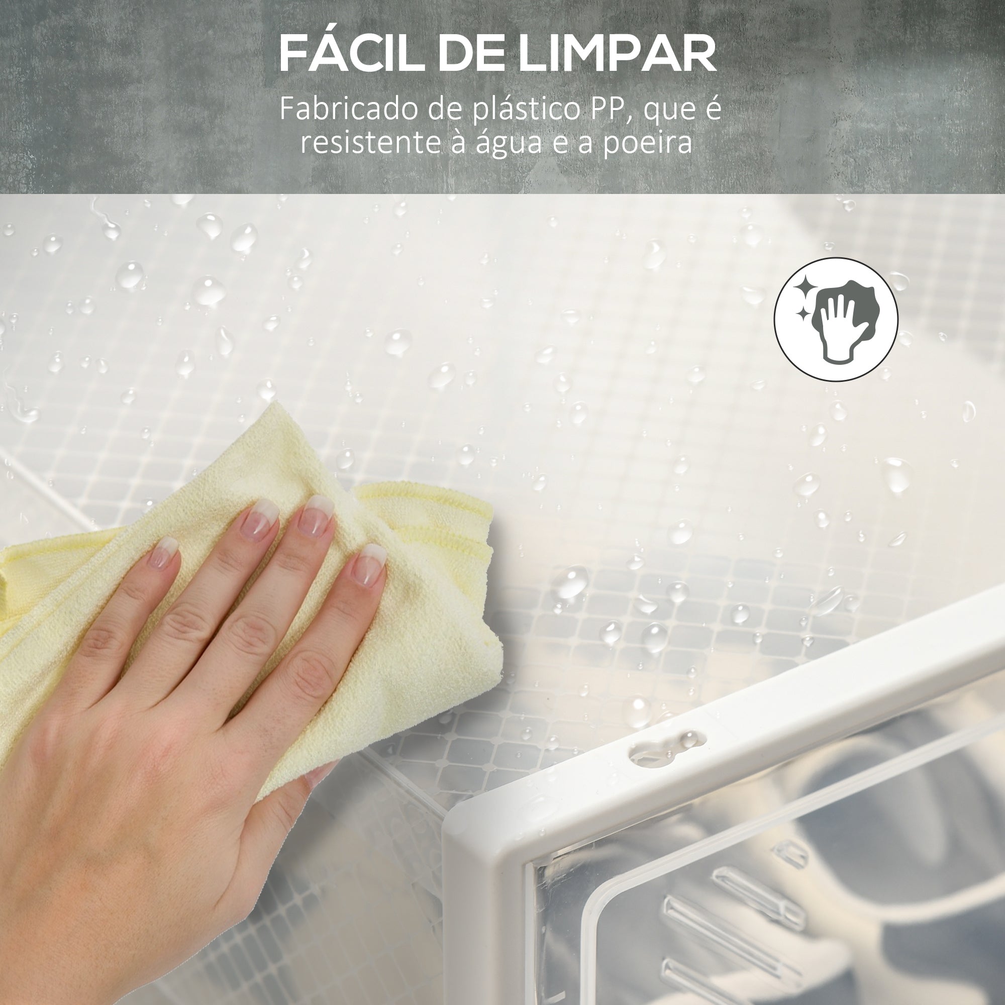 Sapateira Modular – 25x35x19cm – Transparente – Plástico PP