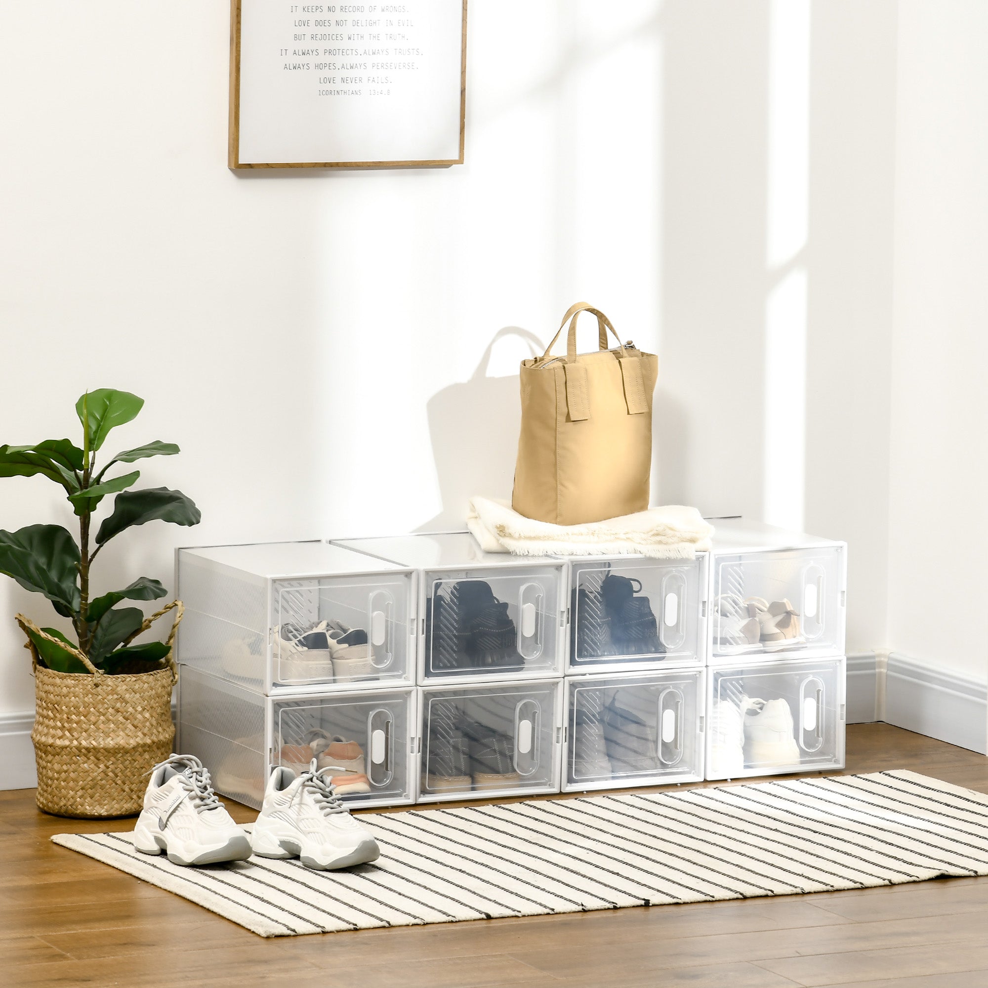 Sapateira Modular Transparente 25x35x19cm - Organizador de Sapatos