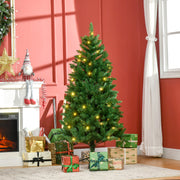 Árvore de Natal Artificial Ø84x150 cm Verde com 502 Ramos e Luzes LED