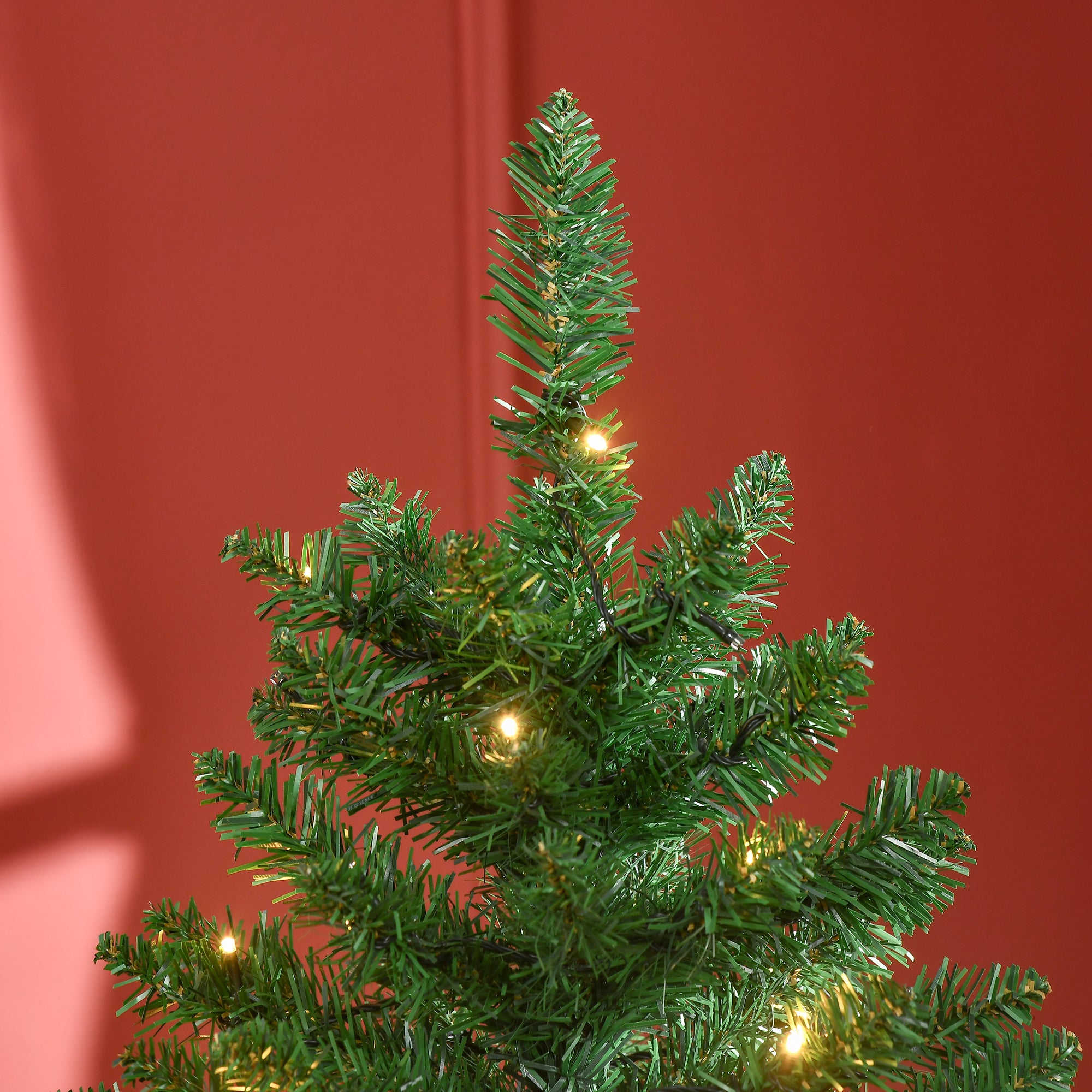 Árvore de Natal Artificial Ø84x150 cm Verde com 502 Ramos e Luzes LED