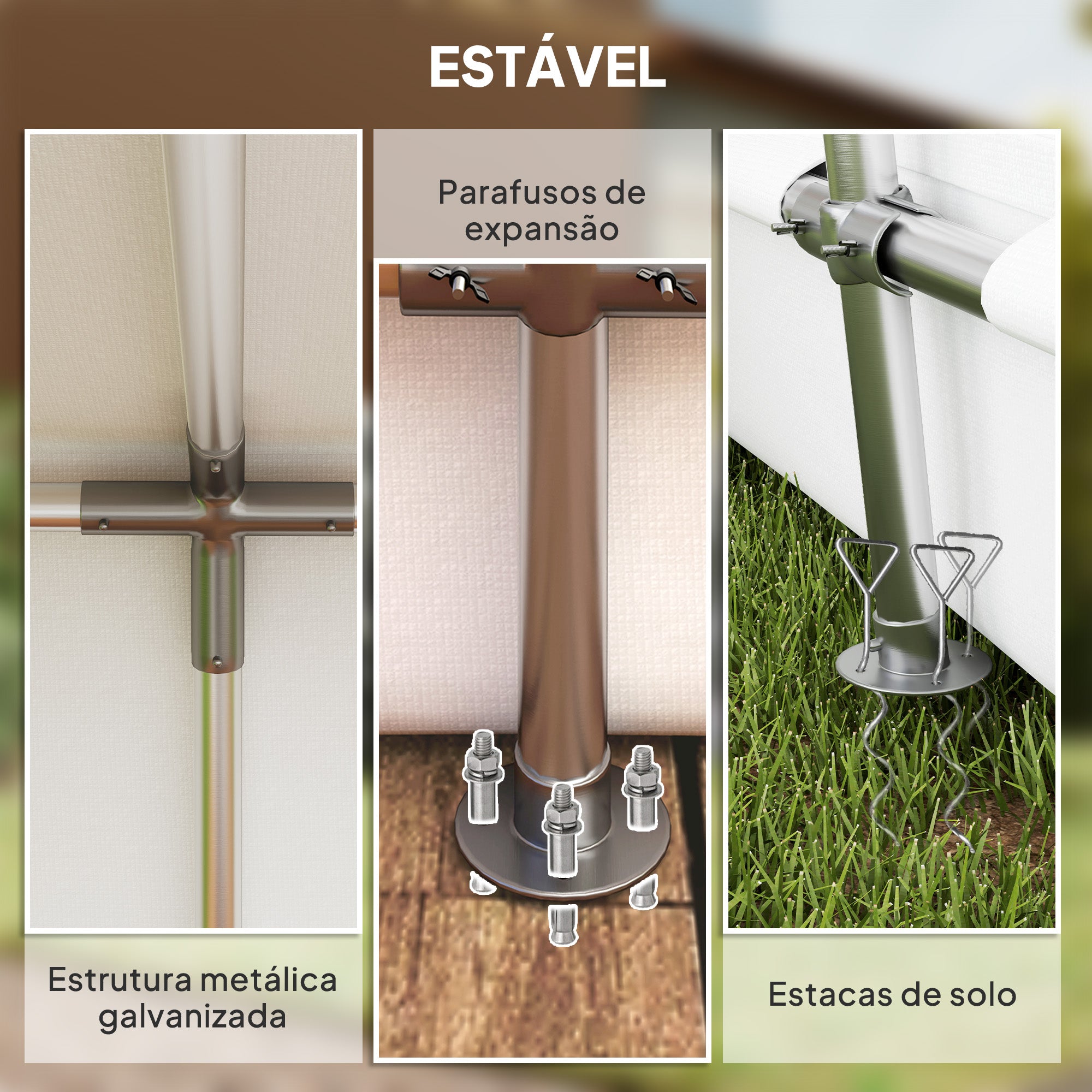 Abrigo de Jardim Exterior 300x597x257 cm Cinza Claro