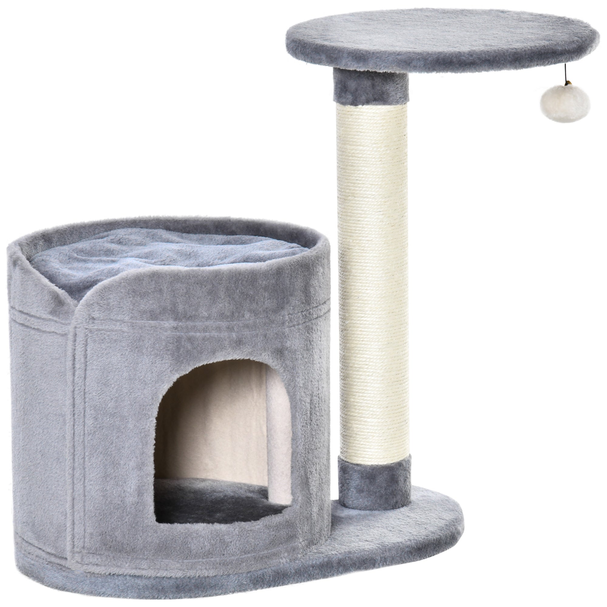 Arranhador para Gatos Pequeno Cinzento - Medidas 55x36x59 cm