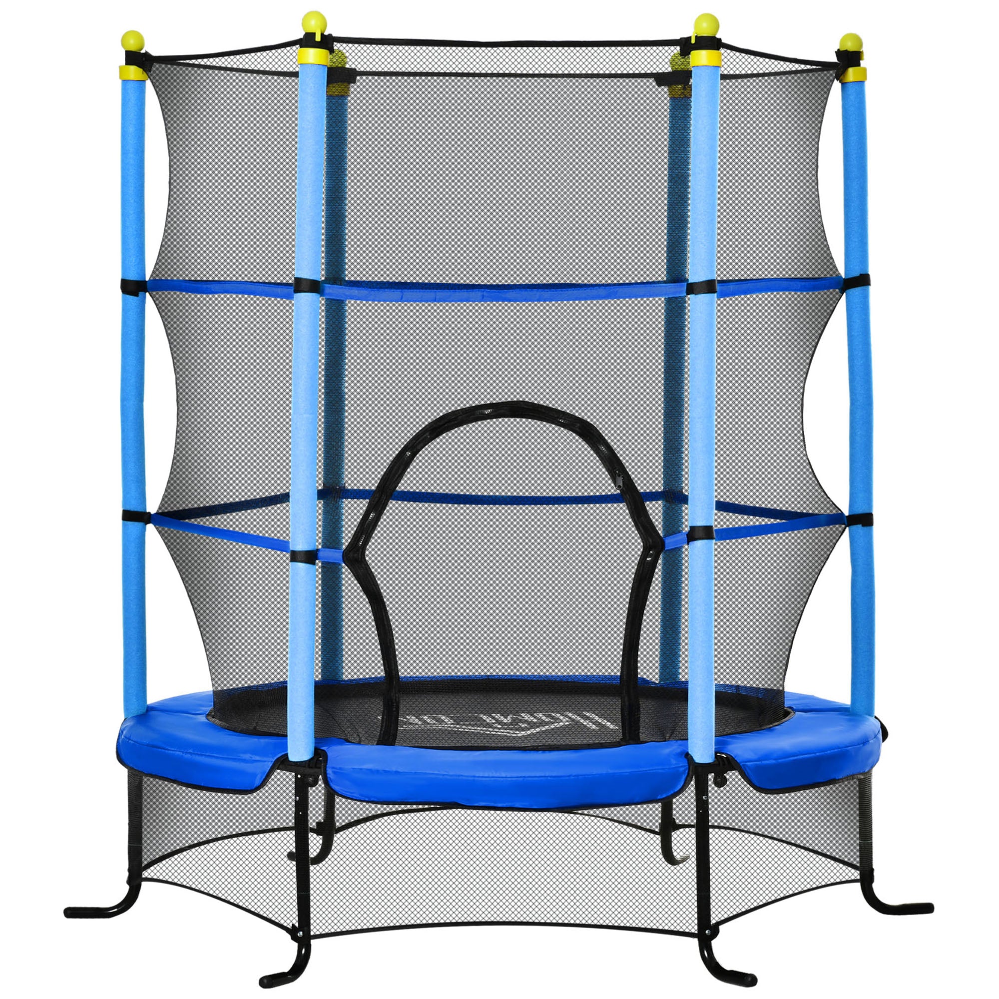 Trampolim Infantil Azul 163x163x163 cm com Rede de Segurança
