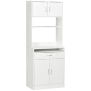 Armário de Cozinha Móvel Auxiliar 70x40x180 cm Branco