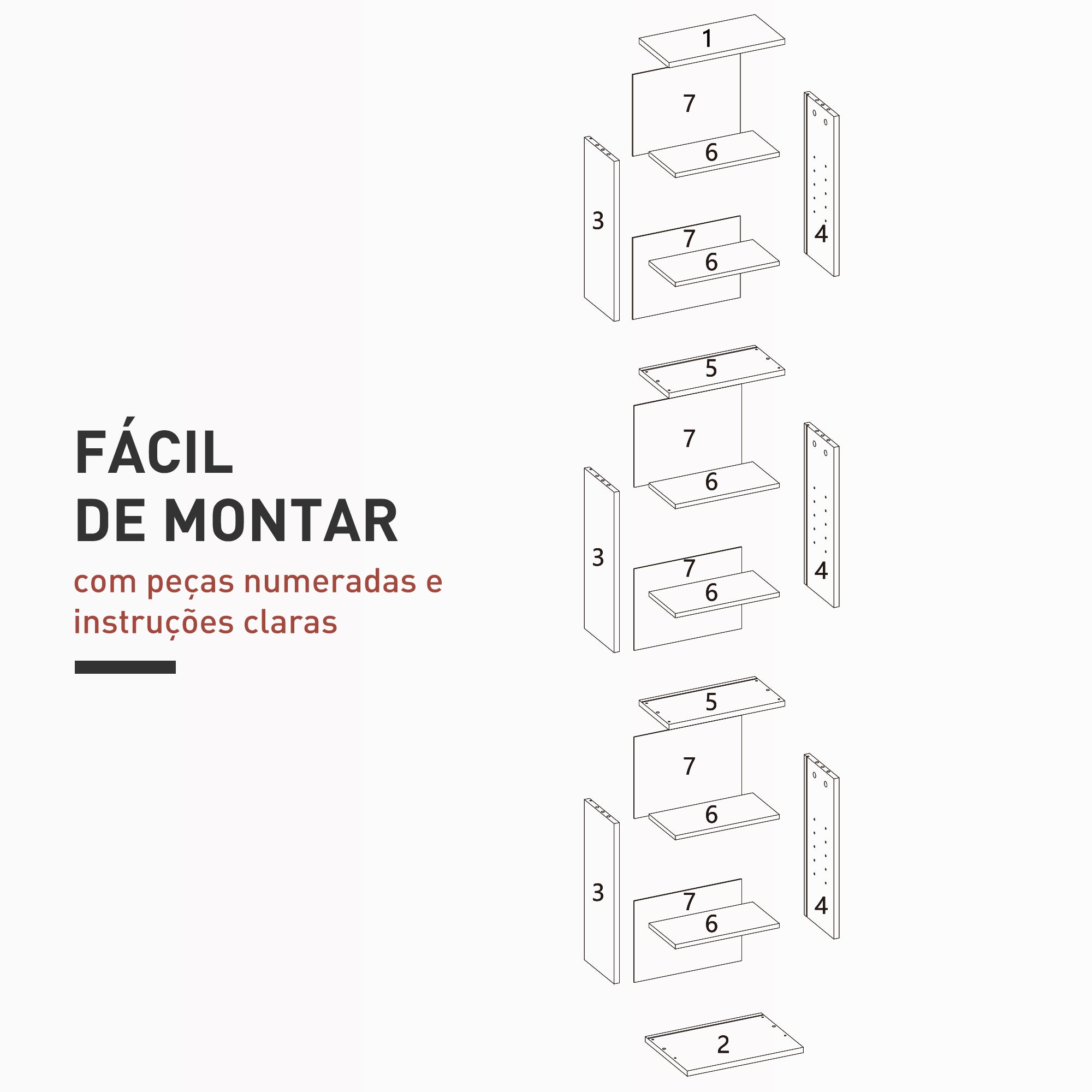 Estante para CDs e DVDs 33x24x140 cm Branco