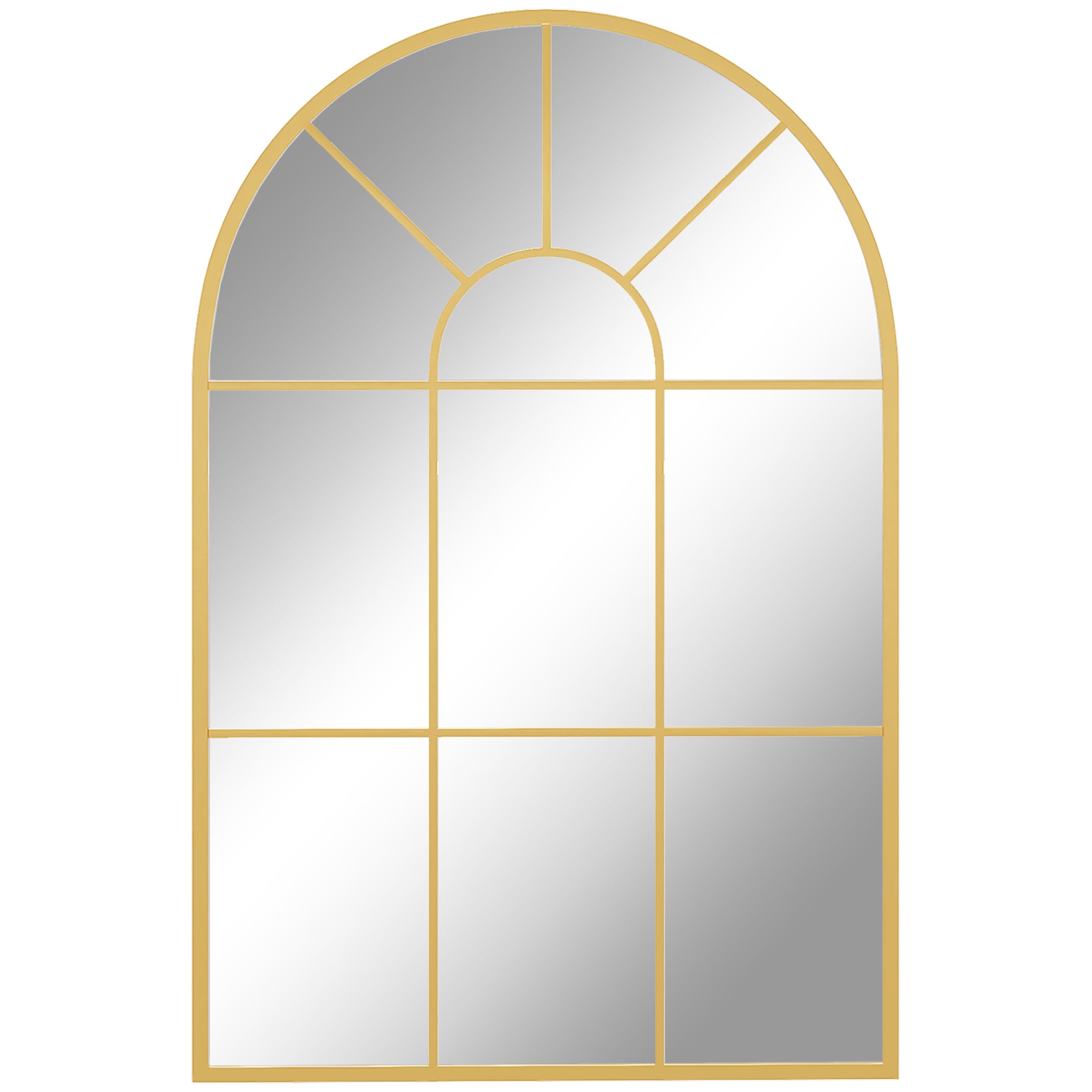 Espelho Decorativo de Parede Dourado 60x91 cm Estilo Moderno