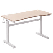 Secretária de Pé com Altura Ajustável 120x60x117 cm Branco