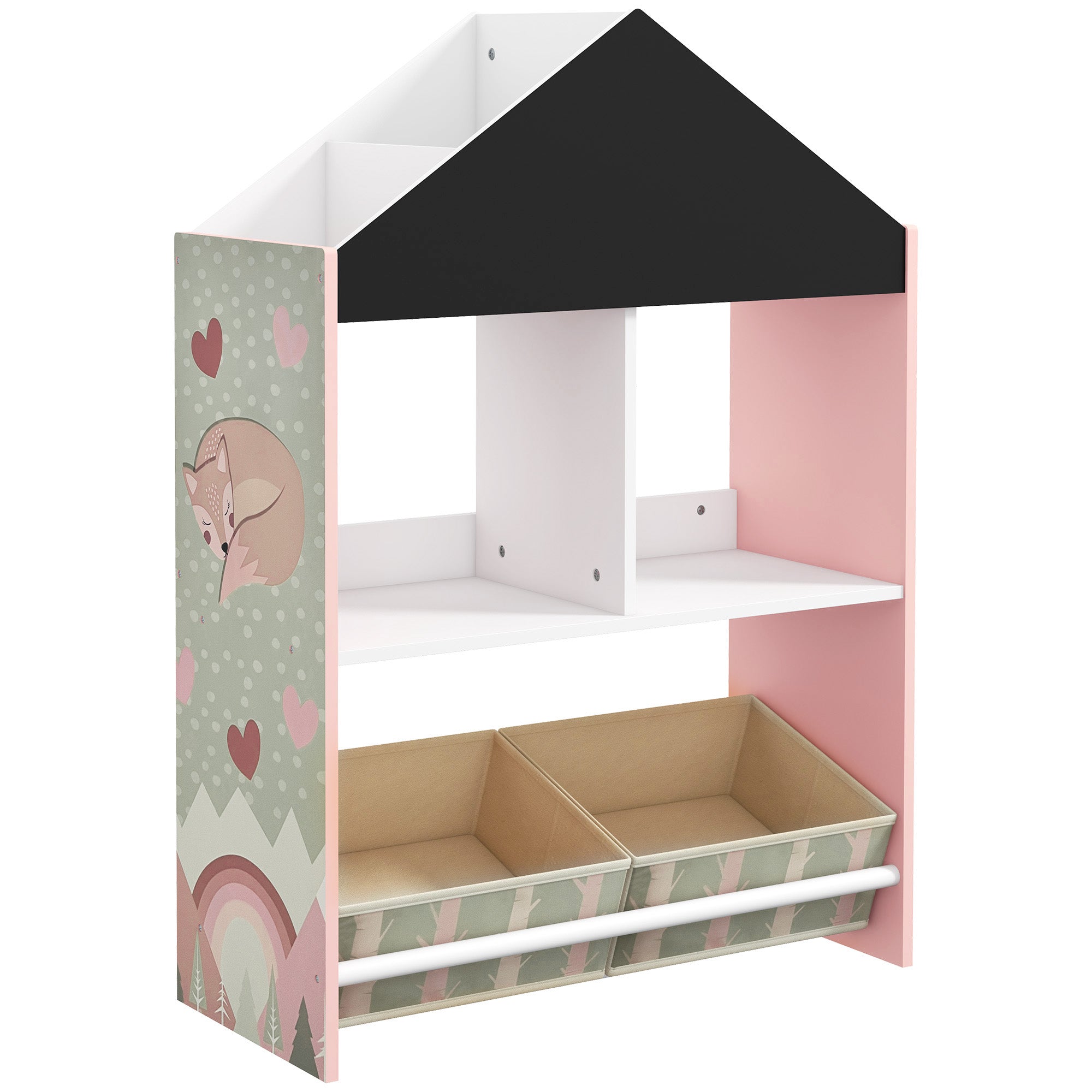 Estante Organizadora Infantil 62,4x26,5x90 cm - Rosa