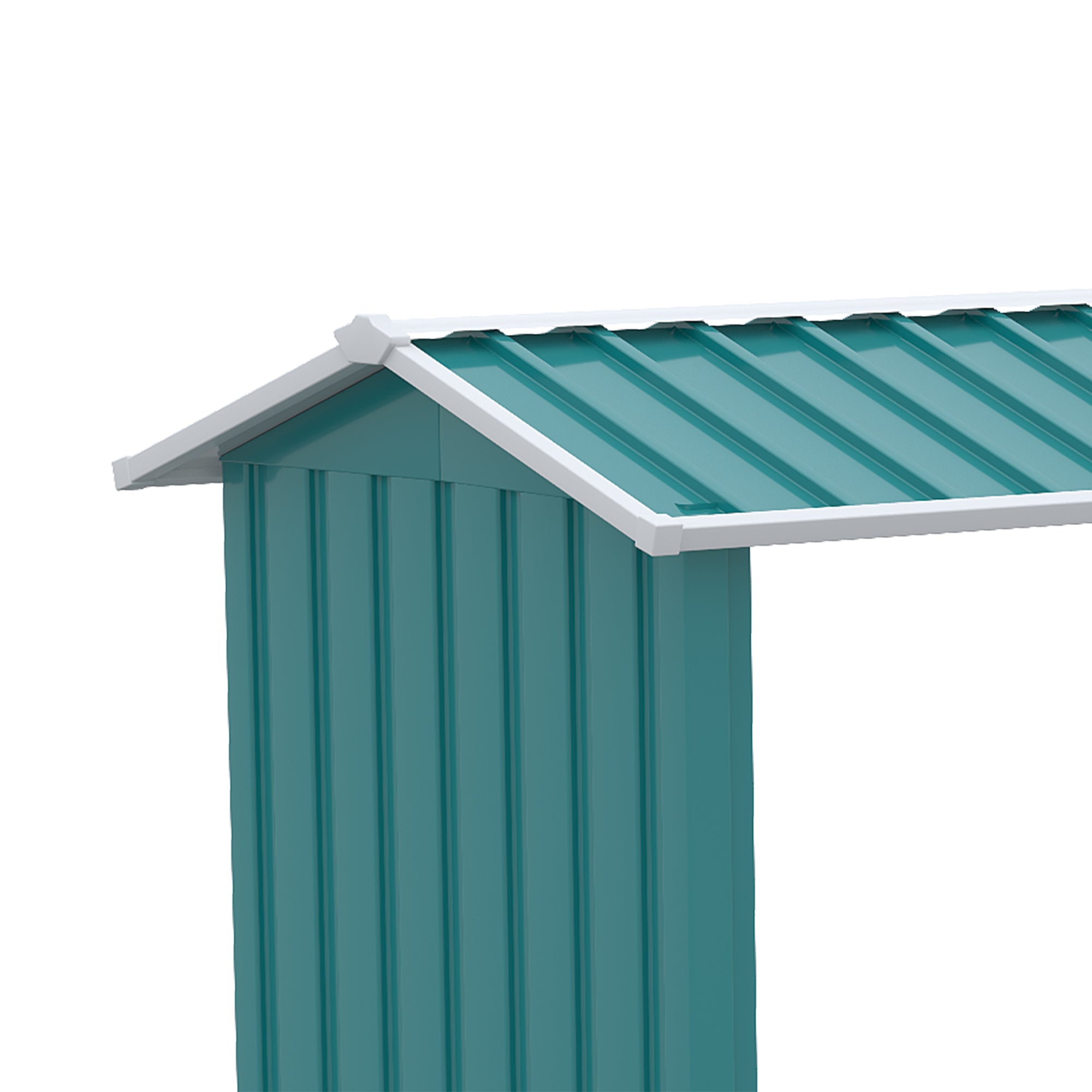 Abrigo de Lenha Verde 240x86x160 cm - Estrutura de Aço Galvanizado