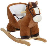 Cavalo Baloiço para Crianças 68x33x45 cm - Marrom