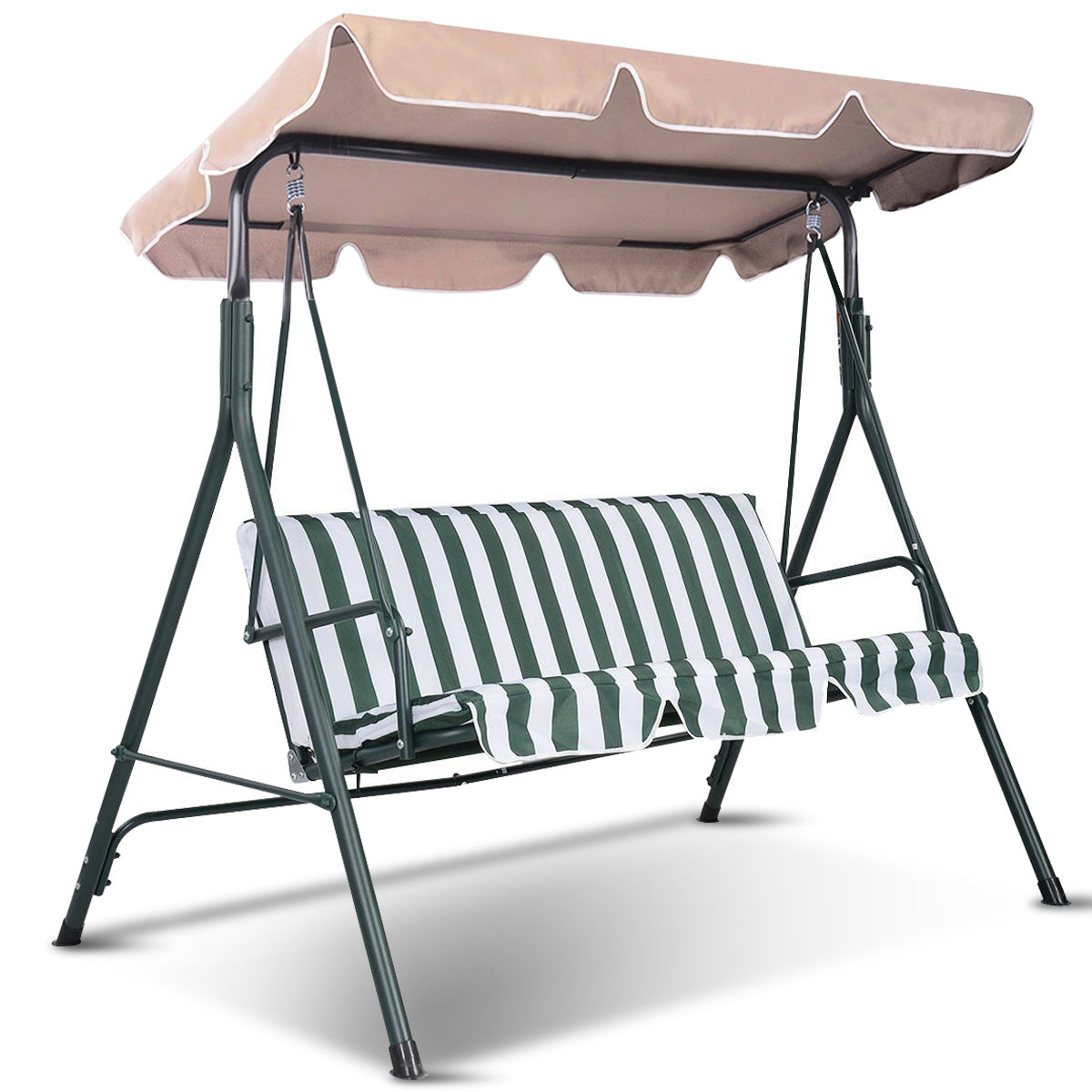 Toldo de Substituição Tratamento Impermeável para Jardim Pátio Poliéster Bege - 168 X 114cm
