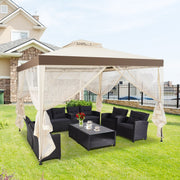 Glorieta de Jardim – 3 x 3 x 2,65 m – Bege – Aço