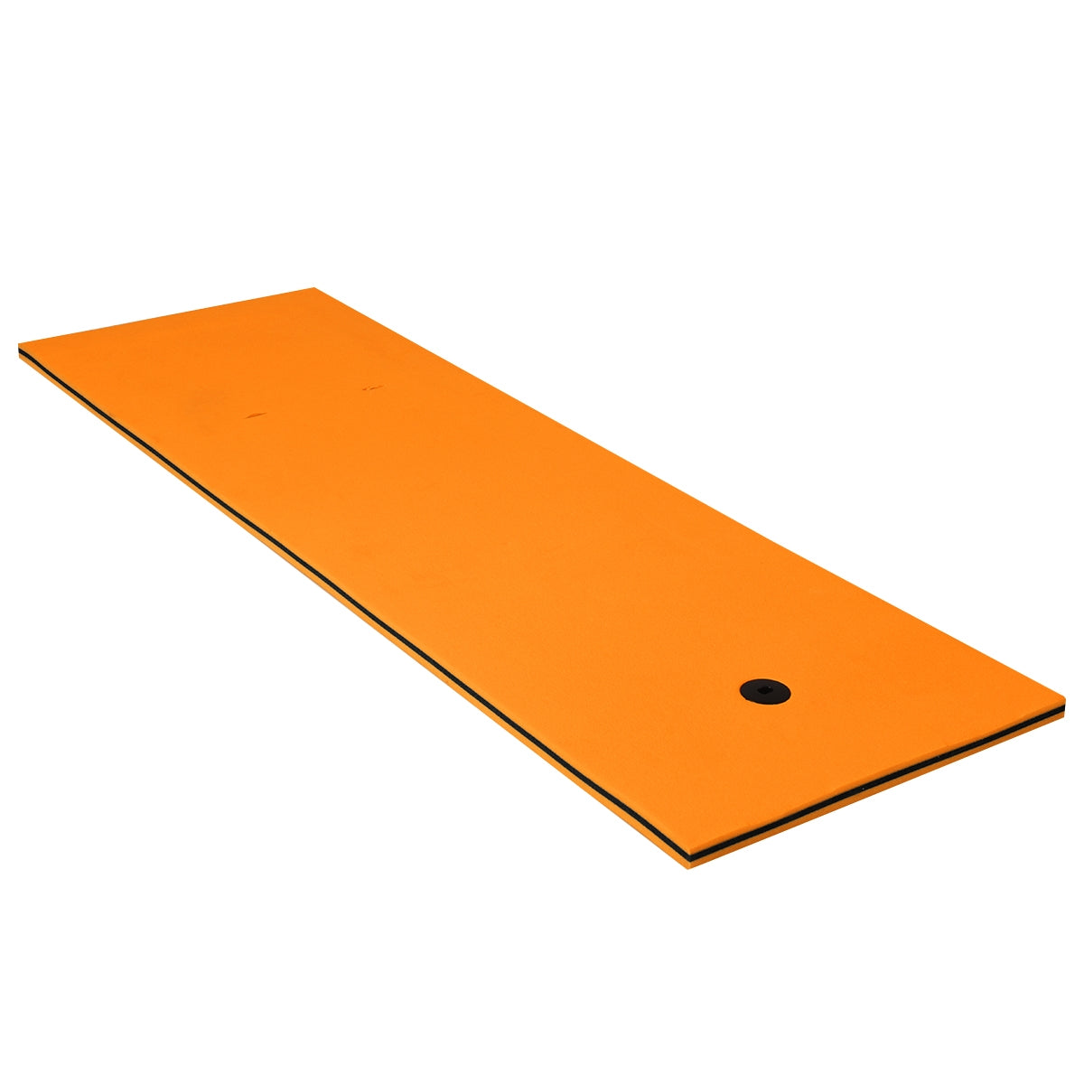 Colchoneta Flutuante para Atividades Aquáticas Colchoneta em Espuma para Piscina Praia Lago Laranja 210 x 66 x 3,5 cm